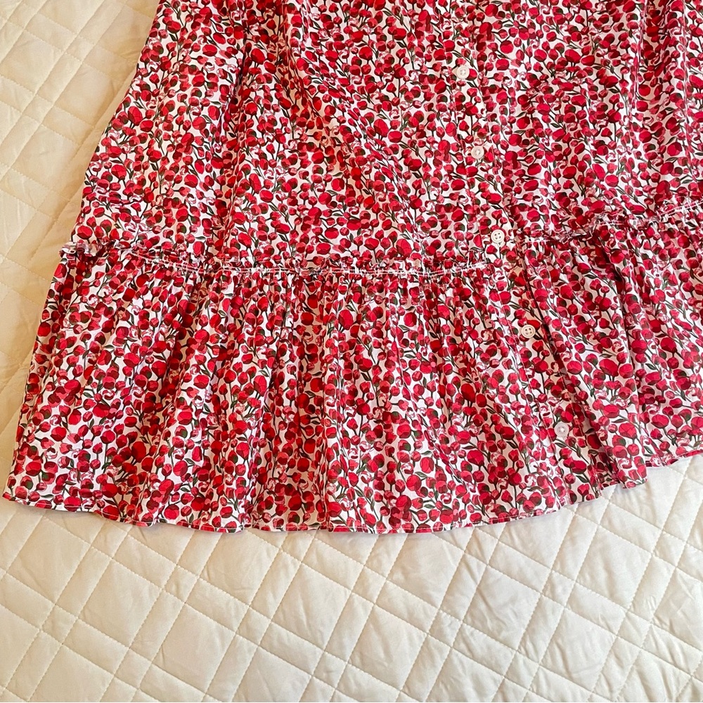 J. Crew Amelia Shirt Dress in Liberty Eliza’s Red Floral Fabric Plus Size 3X - Picture 13 of 15